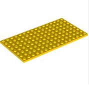 LEGO® 6377014 Plate 8X16 YELLOW