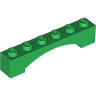 LEGO® 1x6x1 boog GROEN