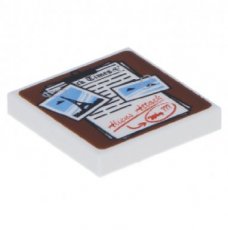 LEGO® tile 2x2 WHITE