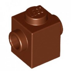 LEGO® steen 1x1 met noppen aan 2 kanten BRUIN
