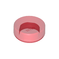 LEGO® 4646864 - 6258607  TRANS ROOD - L-22-G LEGO® 1x1 rond TRANSPARANT ROOD