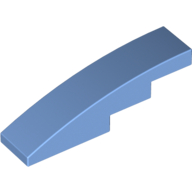 LEGO® 4649758 - 6045942 MED BLAUW - M-29-D LEGO® gebogen  1x4 geen noppen MEDIUM BLAUW