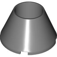 LEGO® kegel 4x4x2 DONKER GRIJS