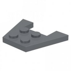 LEGO® 4240014 - 4596895 D GRIJS - MS-33-E LEGO®  wig 3x4 DONKER GRIJS