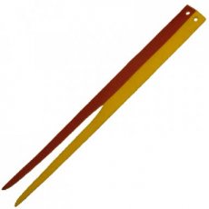 LEGO® drapeau en tissu 25 x 3 fanions avec moitiés rouge foncé et jaune