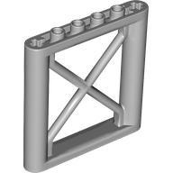 LEGO® rechthoekige steunbalk 1x6x5 LICHT GRIJS