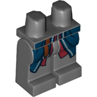 LEGO®  heupen en benen DONKER GRIJS