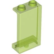 LEGO® paneel 1x2x3 - open noppen, met zijsteunen TRANSPARANT HELDER GROEN