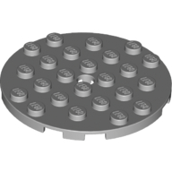 LEGO® 6015349 L GRIJS - L-22-E LEGO® round 6x6 LIGHT GRAY