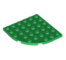 LEGO® 6021999 GROEN - H-9-A LEGO® 6x6 ronde hoek GROEN