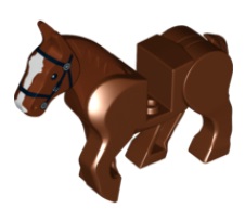 LEGO® 6005402 - 6022359 BRUIN - L-15-F LEGO® paard BRUIN