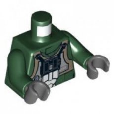 LEGO® torso DONKER GROEN