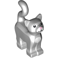LEGO® kat met lichtroze neus LICHT GRIJS