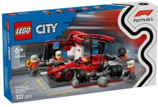 LEGO® City 60443 F1® pitstop en pitcrew met Ferrari auto