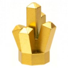 LEGO® gesteente 1x1 kristal 5 punten METALLIC GOUD