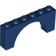 LEGO® 1x6x2 boog DONKER BLAUW