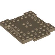 LEGO® 6447009 D BEIGE - H-41-A LEGO® 8x8x2/3 plate DARK TAN