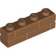 LEGO® 1x4 baksteen MEDIUM NOUGAT