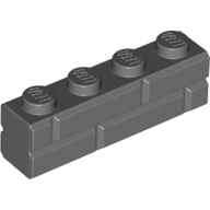 LEGO® 1x4 baksteen DONKER GRIJS