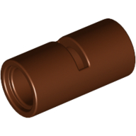 LEGO® pinconnector rond met sleuf BRUIN