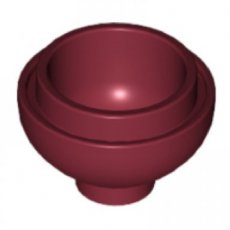 LEGO®  ronde steen 2x2 DONKER ROOD