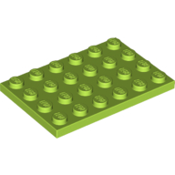 LEGO® 4160081- 4291524- 6060848 LIMOEN - M-31-H LEGO® 4x6 LIME