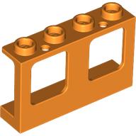 LEGO® dubbelraam 1x4x2 ORANJE