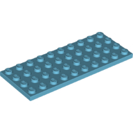 LEGO® 4x10 MEDIUM AZURE BLUE