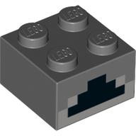 LEGO® 2X2 DONKER GRIJS (Minecraft Furnace)