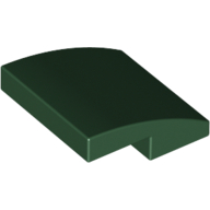 LEGO® 6101285 D GROEN - M-16-C LEGO® curved 2x2 no studs DARK GREEN