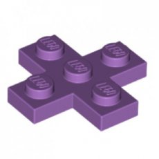 LEGO® 3x3 kruis MEDIUM LAVENDEL