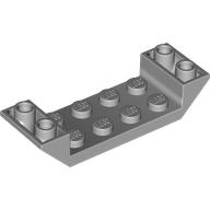 LEGO®  tuile inversée 45 degrés 2x6 double avec encoche 2x4 GRIS CLEAR