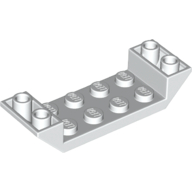 LEGO®  tuile inversée 45 degrés 2x6 double avec encoche 2x4 BLANC