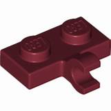 LEGO® 1x2 met horizontale houder aan zijkant DONKER ROOD