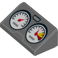 LEGO® 6134910 D GRIJS - MS-24-B LEGO®  scherm met meters DONKER GRIJS