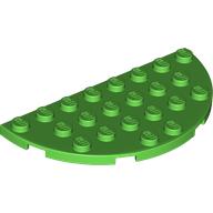 LEGO® 4x8 Half Round BRIGHT GREEN