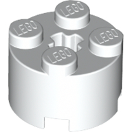 LEGO® 614301 WIT - L-31-F LEGO® 2x2 round WHITE