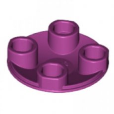 LEGO® 2x2 round with rounded bottom MAGENTA