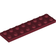 LEGO® 2x8 DONKER ROOD