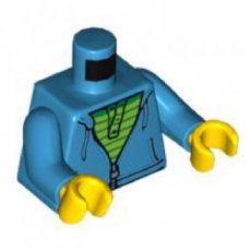 LEGO® 6153138 D AZUUR BLAUW - MS-64-F LEGO® torso DONKER AZUUR BLAUW