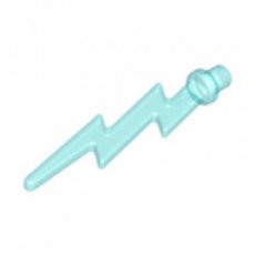 LEGO® lightning bolt TRANSPARENT LIGHT BLUE