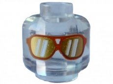 LEGO® hoofd met zonnebril TRANSPARANT