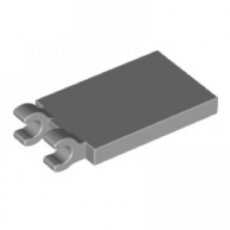 LEGO® tegel 2x3 met clips LICHT GRIJS