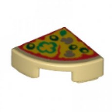 LEGO® 6175469 BEIGE - MS-18-F LEGO® 1/4 cirkel tegel pizza BEIGE