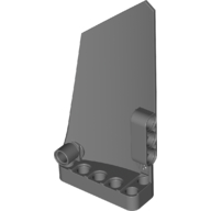 LEGO® paneel #18 rechts 5x11 DONKER GRIJS