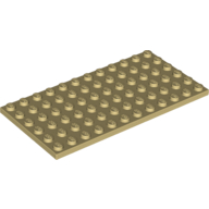 LEGO® 6097342 - 6185313 BEIGE - L-39-E LEGO® 6x12  BEIGE