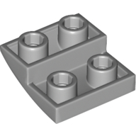 LEGO® 6185676 L GRIJS - M-20-G LEGO® curved 2x2 inverted LICHT GRIJS
