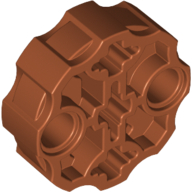 LEGO® 2 pin holes and 3 axle holes DARK ORANGE