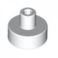 LEGO® tile 1x1 round with pin WHITE