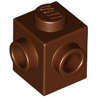 LEGO® 1x1 met noppen aan 2 kanten BRUIN